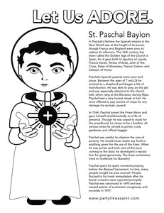 St. Paschal coloring page