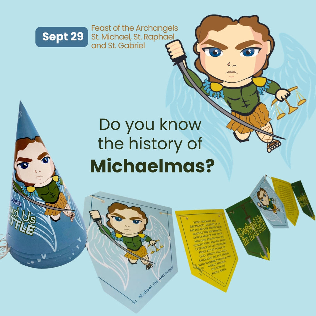 St. Michael the Archangel Happy Birthday decorations , First Holy Communion, Baptism, Confirmation