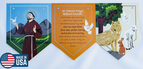 St. Francis banner Catholic
