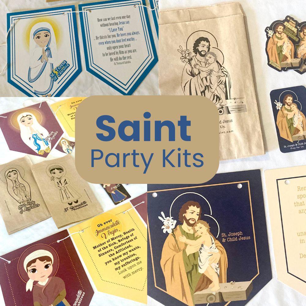 Saint-themed party decorations