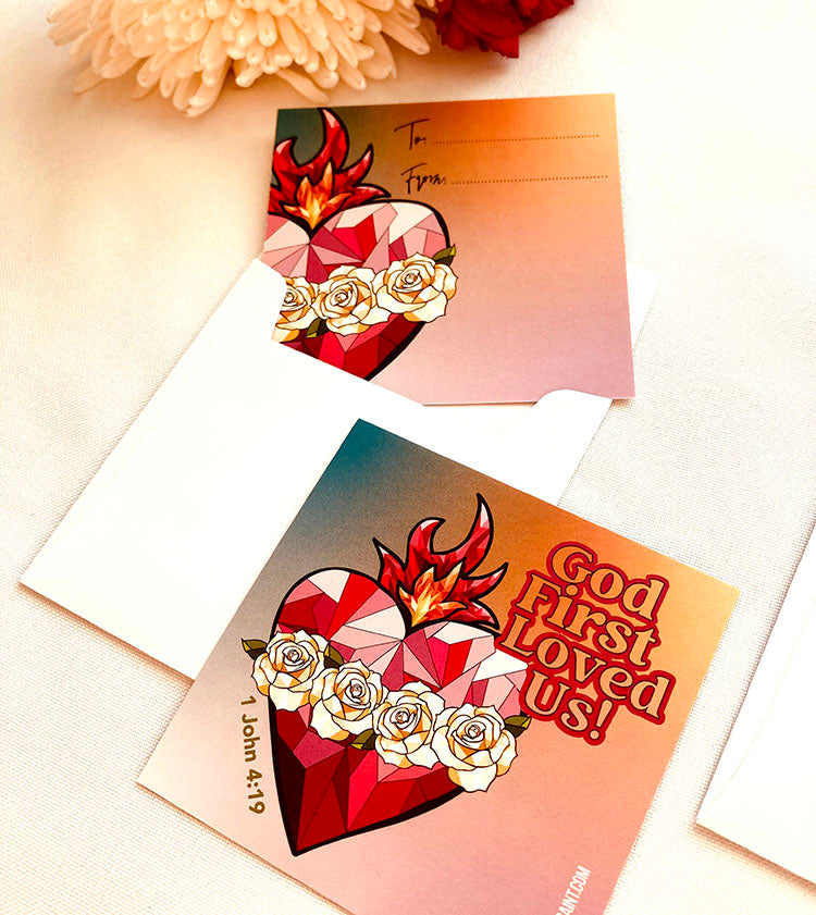 Mini cards for Bridal Shower Galentine Party