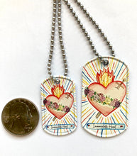 Load image into Gallery viewer, Sacred and Immaculate heart dog tags
