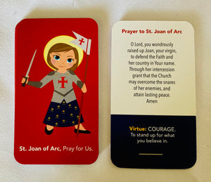 St. Joan of Arc Prayer Cards