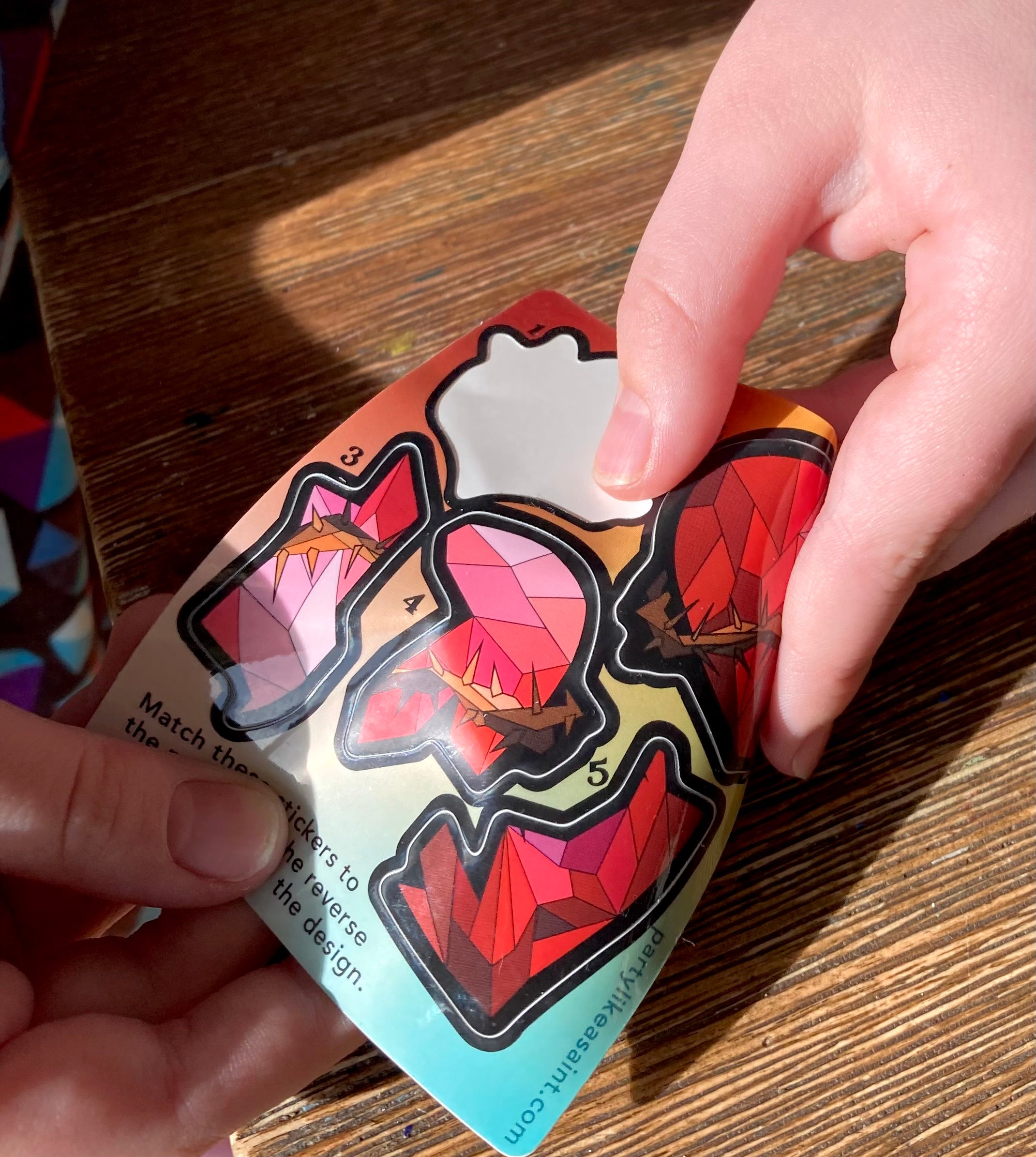 Sacred Heart Sticker by Number Card – A Fun Activity for All Ages!