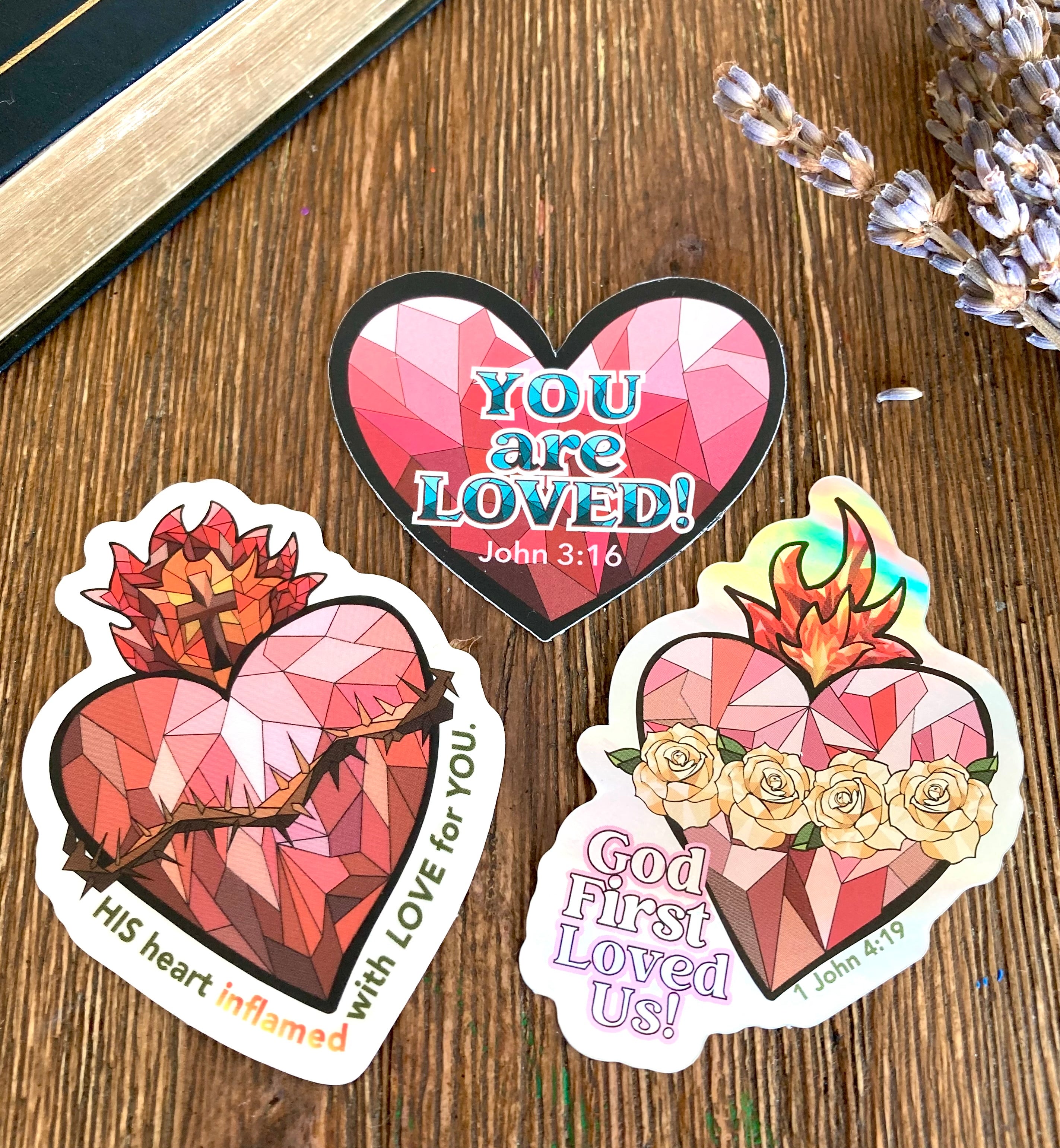 Faith-Filled Valentine’s Day Stickers - Made in the USA!