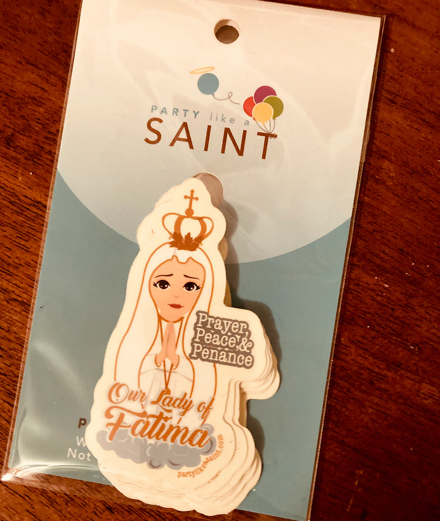 Fatima Sticker Our Lady of Fatima Vinyl Sticker –