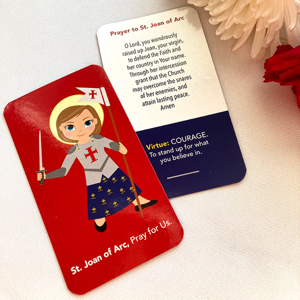 St. Joan of Arc Prayer Cards Made in USA
