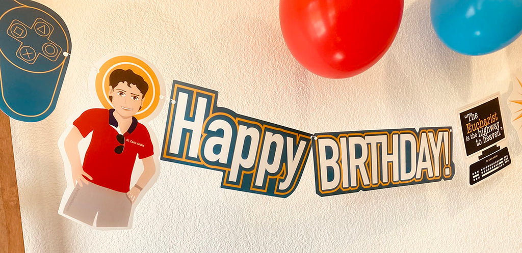 St. Carlo Acutis Birthday banner