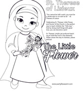 St. Therese of Lisieux coloring page