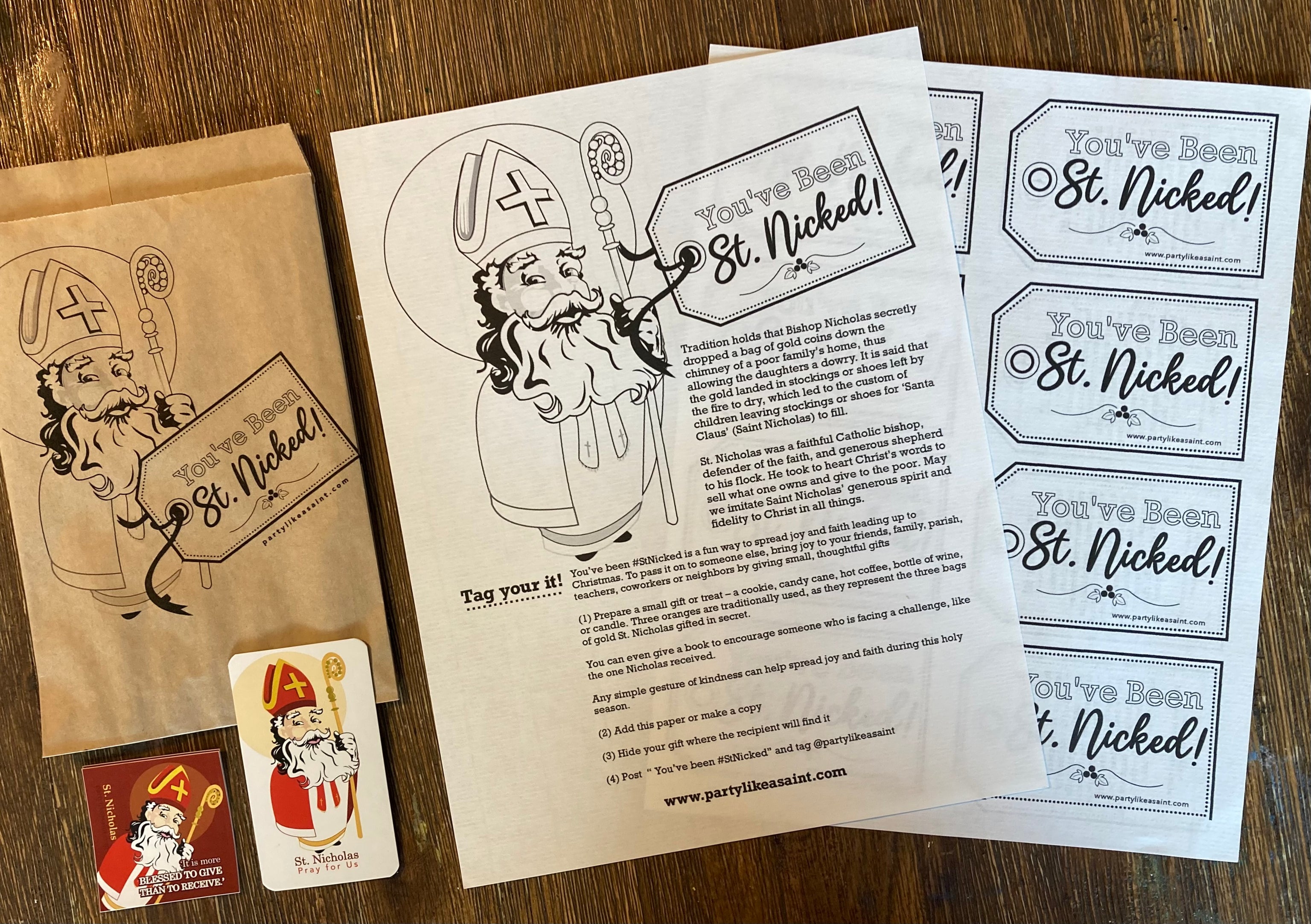 You've been St. Nicked kit – Party Like A Saint