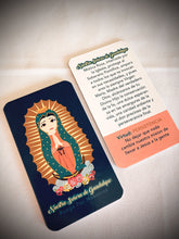 Load image into Gallery viewer, Tarjetas de oración Nuestra Señora de Guadalupe y San Juan Diego
