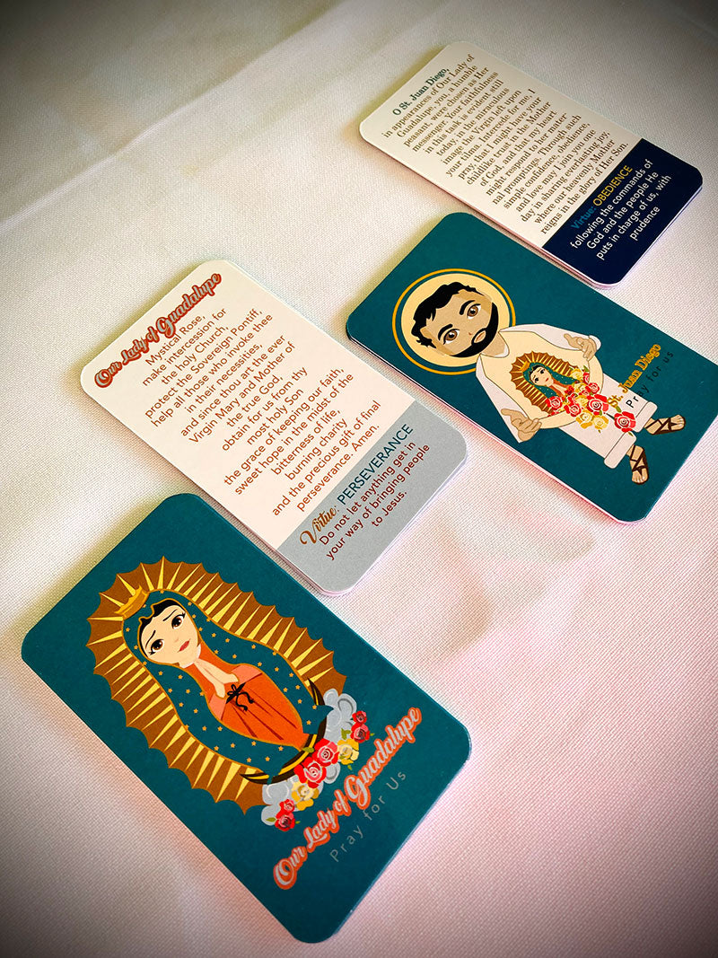 Our Lady of Guadalupe and St. Juan Diego Prayer Cards