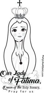 Our Lady of Fatima coloring page
