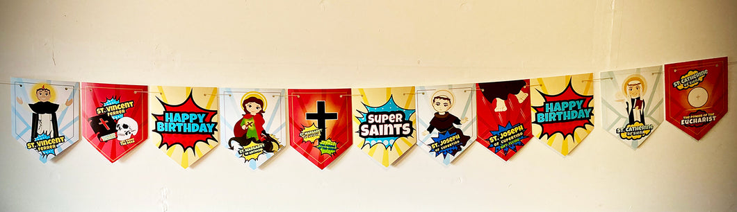 Super Saints Pennant Banner