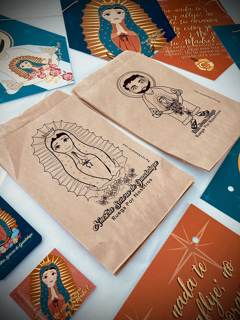 Bolsitas Nuestra Señora de Guadalupe y San Juan Diego