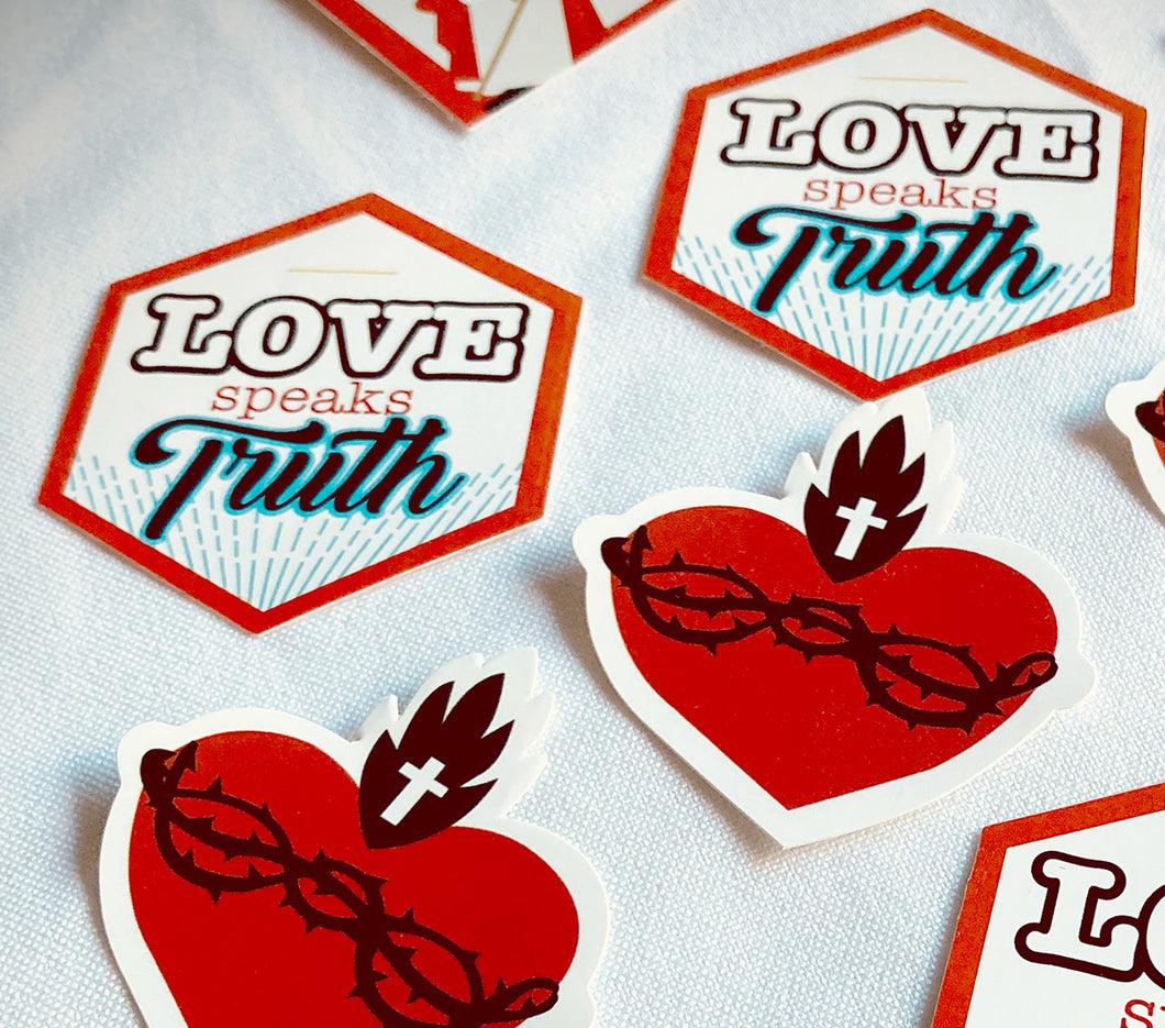 Sacred Heart Stickers