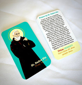 St. Padre Pio Prayer Cards