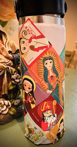Calcomońias de Nuestra Señora de Guadalupe y San Juan Diego